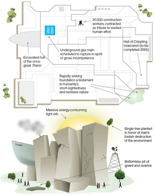 Illustration for article titled Congress Approves $500 Billion For Monument To Human Folly